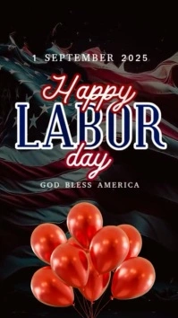 happy labor day instagram story design template
