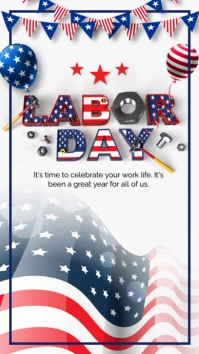 Happy Labor Day Instagram Story Template