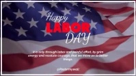 Happy Labor Day Template Digitalt display (16:9)