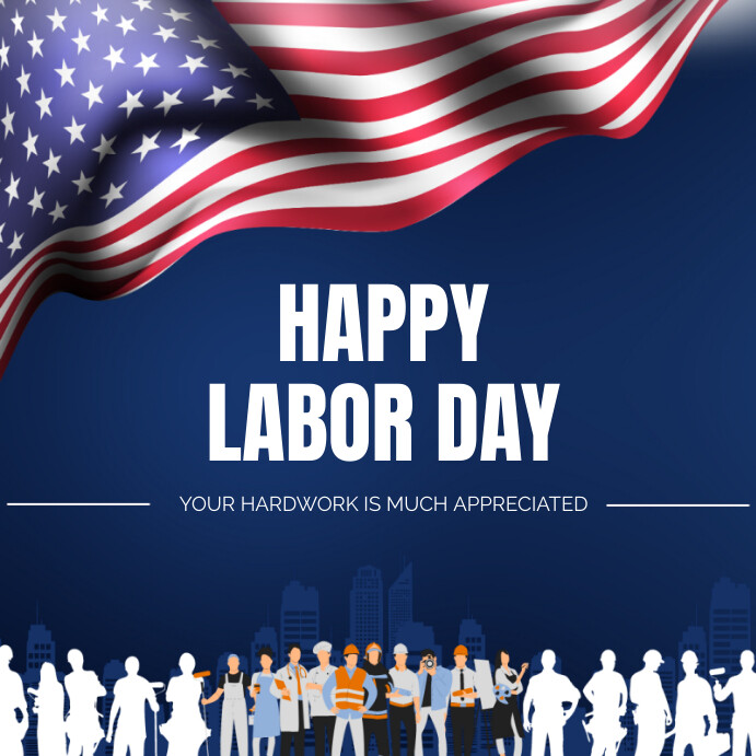 Copy of Happy Labor Day Template | PosterMyWall