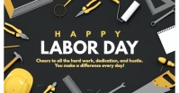 Happy labor day wishes template Facebook Shared Image