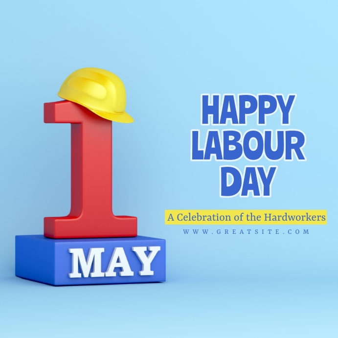 happy labour day, labour day instagram post template