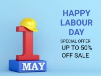 Happy Labour Day Yard Sign template