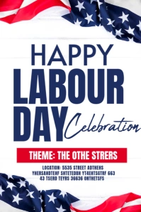 happy labour Poster template