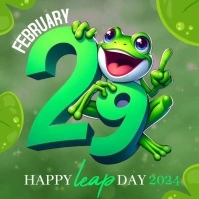 HAPPY LEAP DAY INSTAGRAM STORY TEMPLATE Square (1:1)