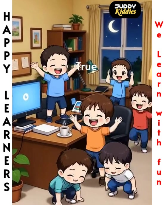 Happy Learners – Fun & Engaging Kids Learning Poster Template ...