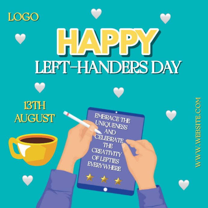 Happy left-handers day Template | PosterMyWall