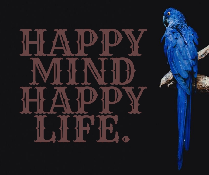 HAPPY LIFE QUOTE TEMPLATE Retângulo grande