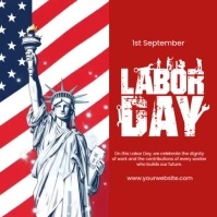Happy Lobar Day USA Iphosti le-Instagram template