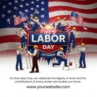 Happy Lobar Day USA Instagram Post template