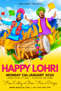 Customizable Design Templates For Lohri Postermywall