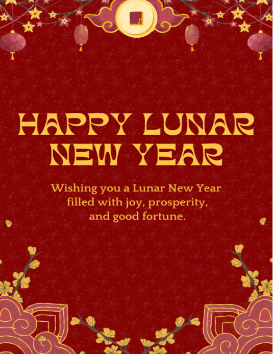 happy lunar new year Template | PosterMyWall