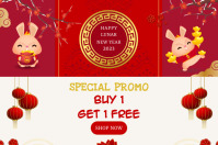 Happy Lunar New Year Template | PosterMyWall