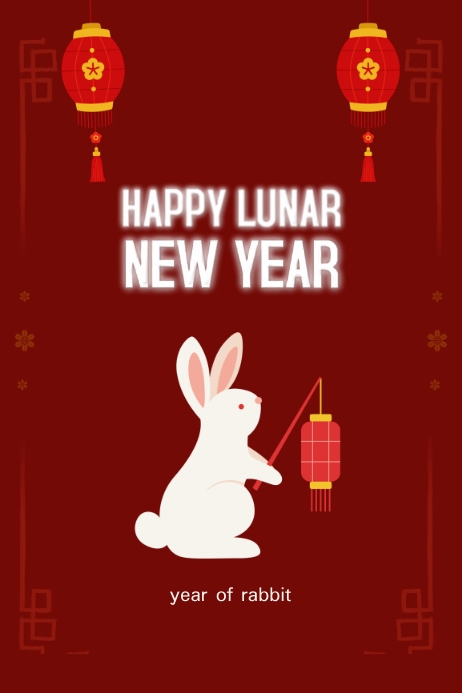 Happy Lunar New Year Template | PosterMyWall