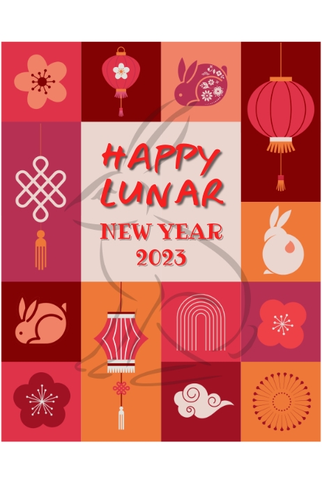 Happy Lunar New Year Template | PosterMyWall