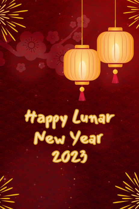 Happy Lunar New Year Template | PosterMyWall