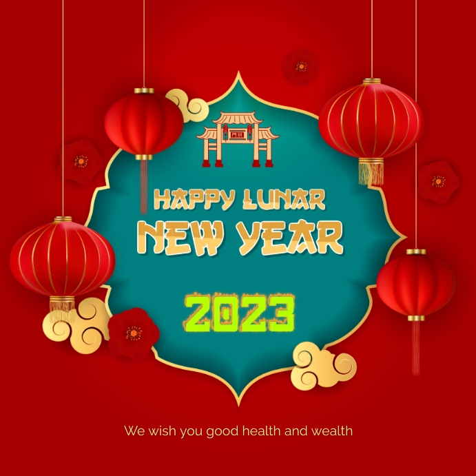 Happy Lunar New Year Template | PosterMyWall