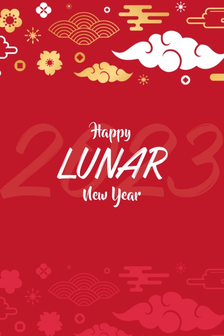 Happy Lunar New Year Template | PosterMyWall