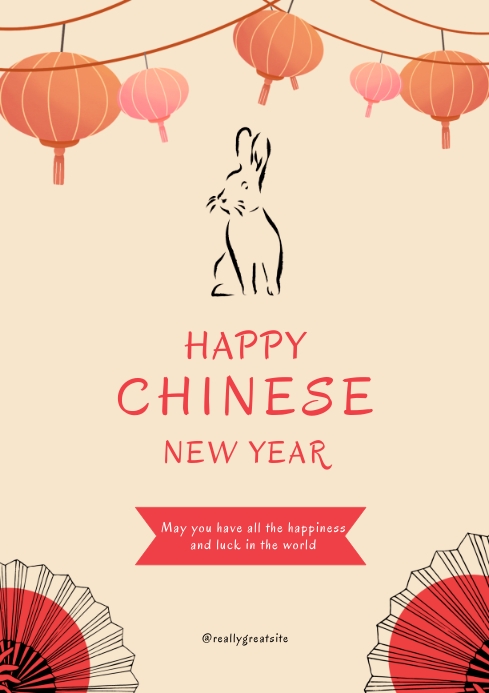 Happy Lunar New Year Template | PosterMyWall