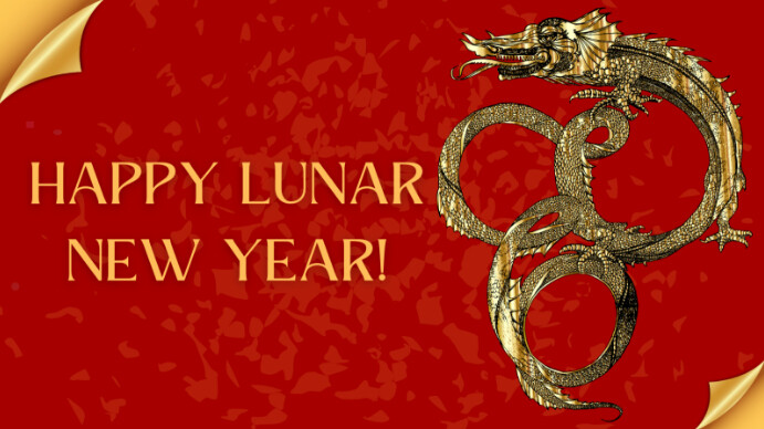 happy lunar new year thumbnail Template | PosterMyWall