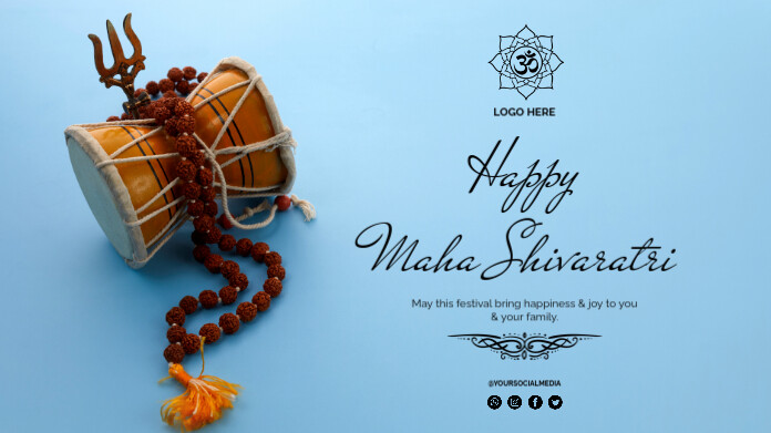 Happy Maha Shivratri Facebook Image Template | PosterMyWall