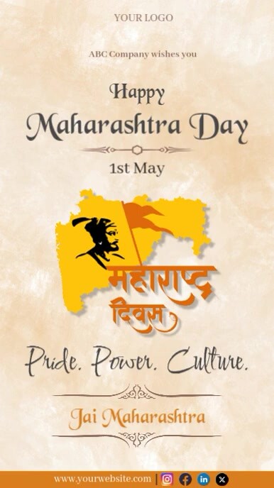 Happy Maharashtra Day Instagram Story Template