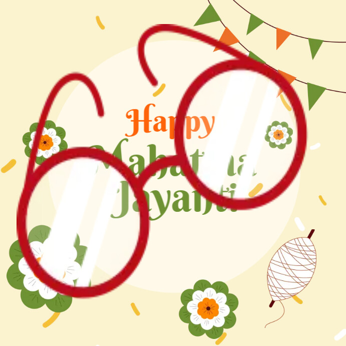 Happy Mahatma Day Template | PosterMyWall