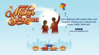happy makar sankranti Digital Display (16:9) template