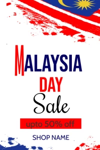happy malaysia day poster template