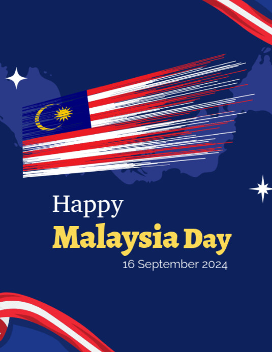 HAPPY MALAYSIA DAY POSTER TEMPLATE Pamflet (VSA Brief)