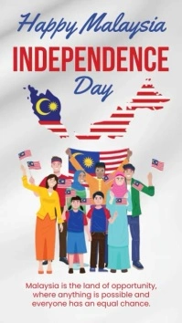 Happy Malaysia Independence Day Indaba yaku-Instagram template