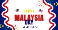 Happy Malaysia independence Обложка мероприятия для Facebook template