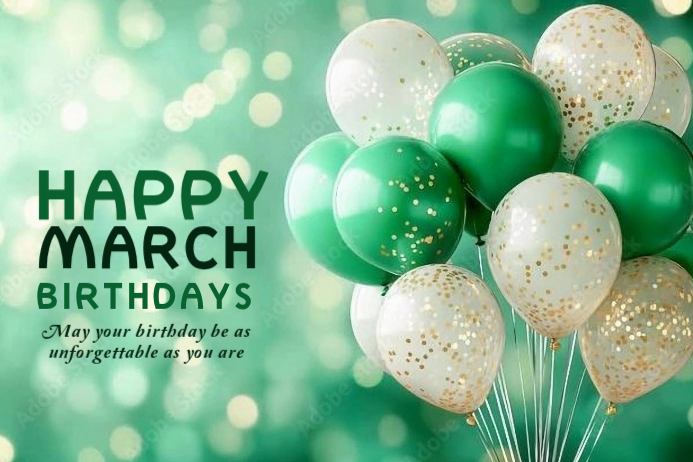 Happy March birthdays Template | PosterMyWall