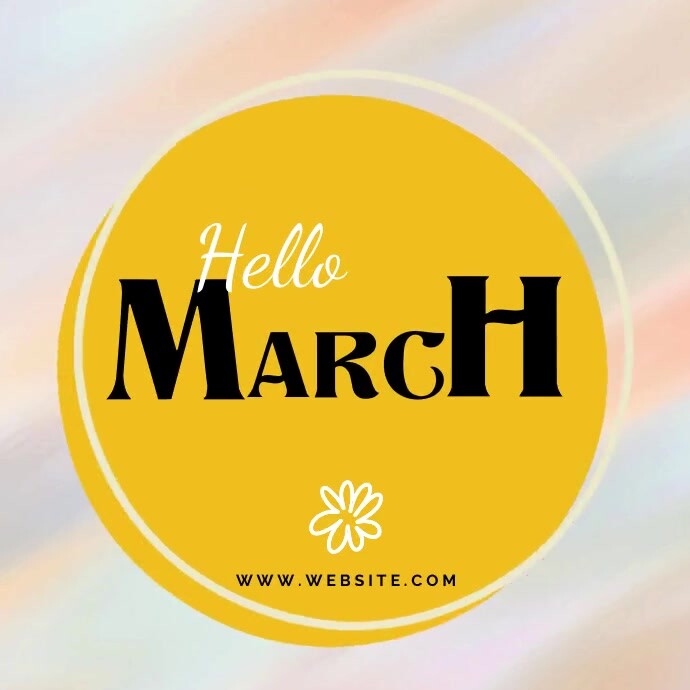 Happy March Template PosterMyWall