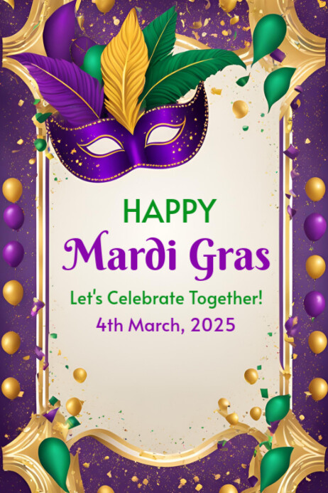 mardi gras 2025 poster