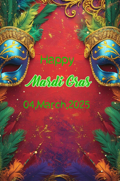 mardi gras 2025 poster