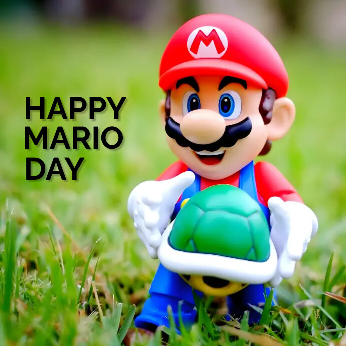 Modèle Happy Mario Day | PosterMyWall