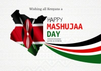 Happy Mashujaa Day Kenya A4 template