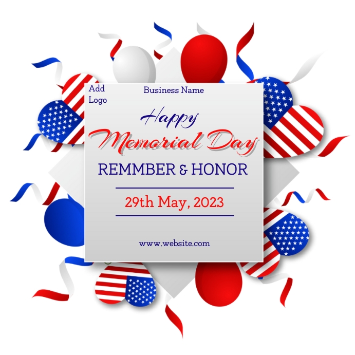 happy memorial day,memorial day card Template PosterMyWall