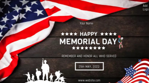 happy memorial day,memorial day greeting card Twitter Post template