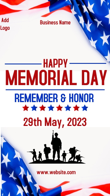happy memorial day,memorial day greeting card Instagram Story template