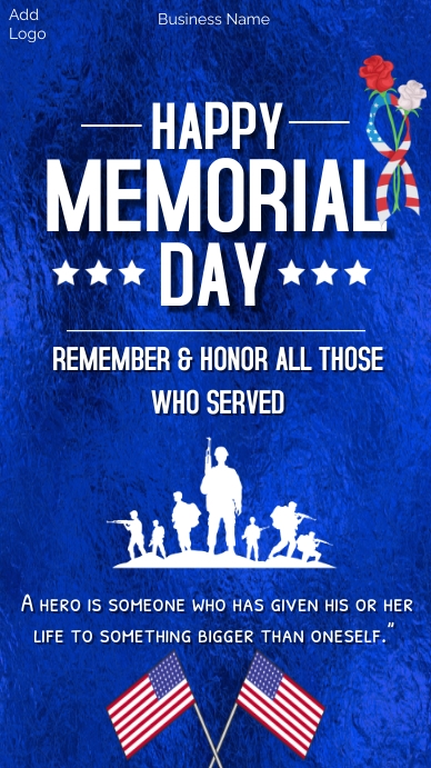 happy memorial day,memorial day greeting card Instagram Story template