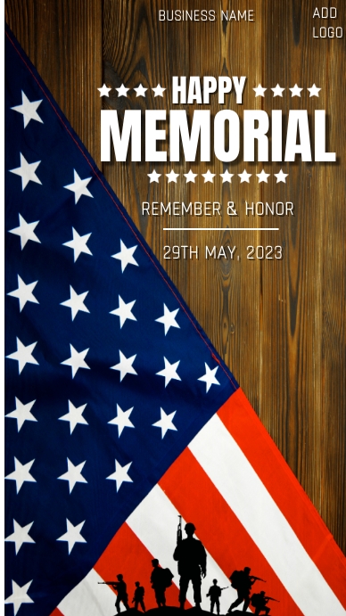 happy memorial day,memorial day greeting card Instagram Story template