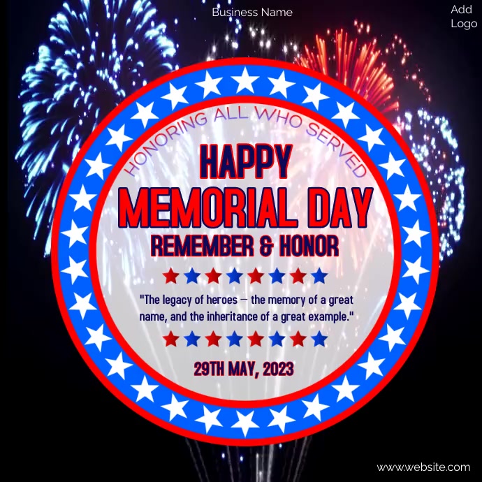 happy memorial day,memorial day greeting card Instagram Post template