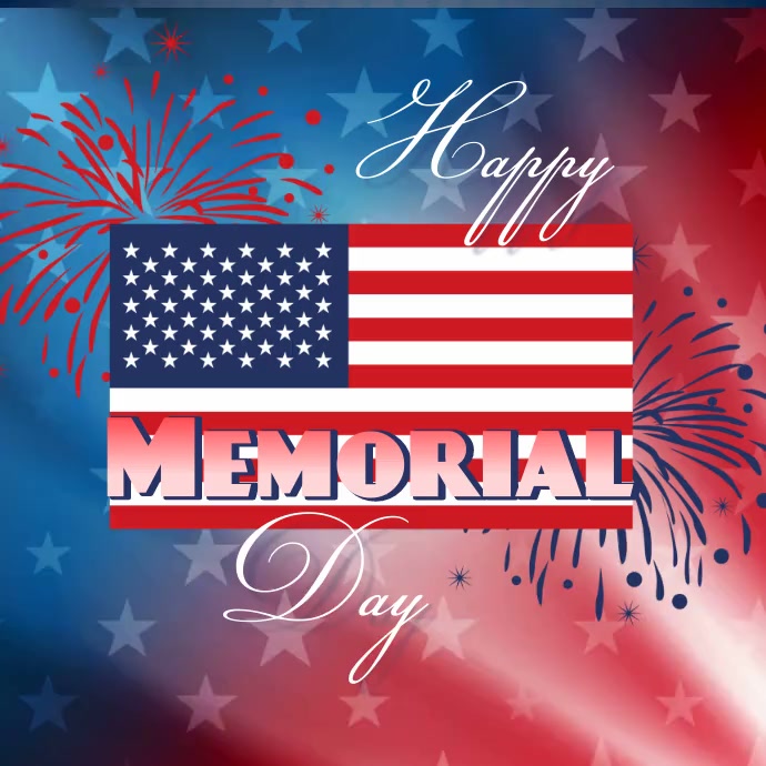 Happy Memorial Day Instagram-bericht template