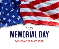 Happy memorial day Medium Rectangle template
