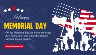 Happy memorial day En-tête de blog template