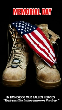 Happy memorial day Instagram Story template