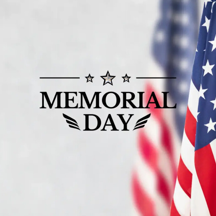 Happy memorial day Instagram post Instagram-bericht template