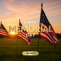 Happy Memorial Day Instagram Post template